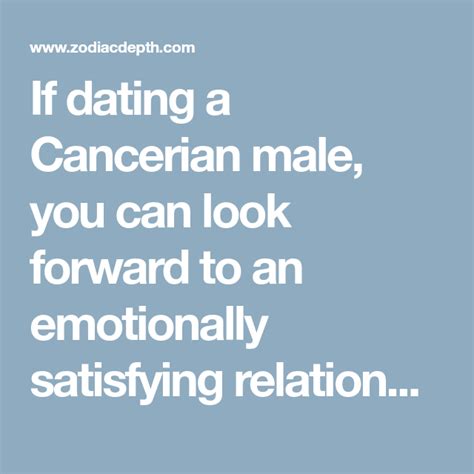 dating cancerian man